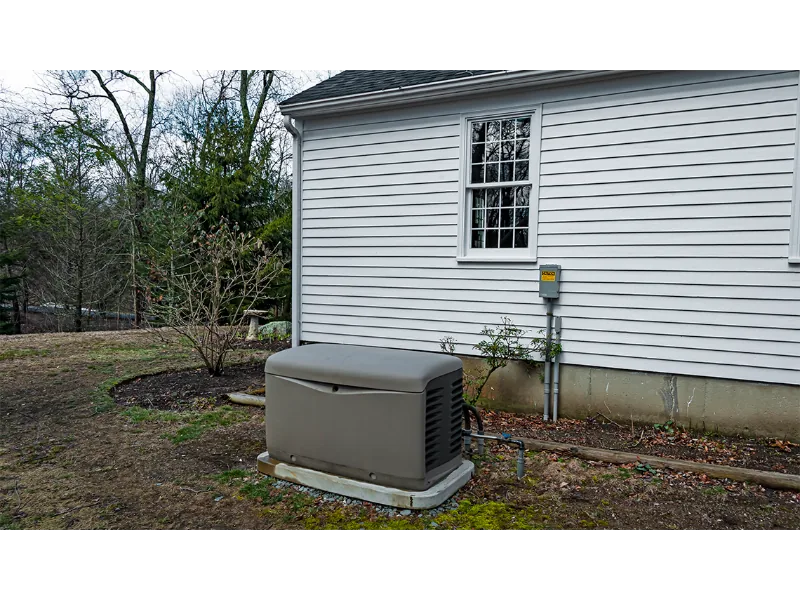 whole house generator outside